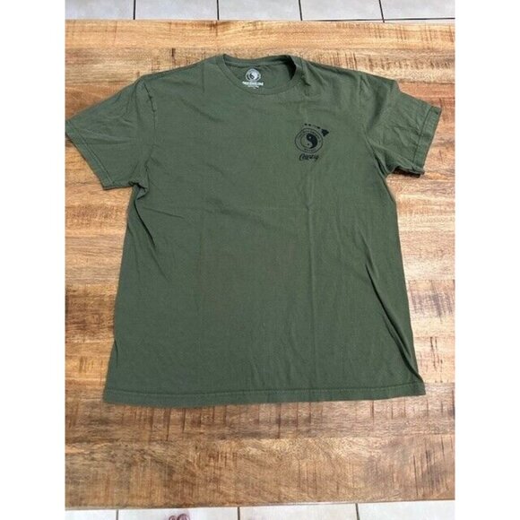 T&C Surf Designs Country Green T-Shirt North Shore Haleiwa Aloha Hawaii 2 Sided - Picture 2 of 9